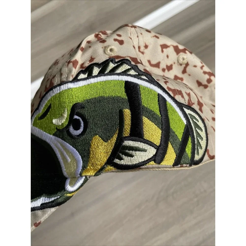 Vense Fishing Lures Camo Hat‎ Cap Green Adjustable